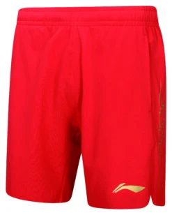 Badminton Shorts - Golden Drop Red
