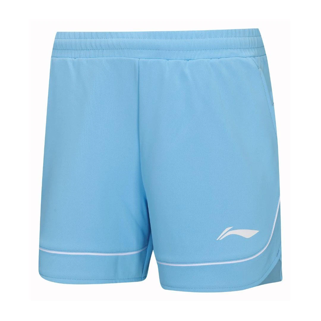 Badminton Shorts - Single Stripe Blue Women