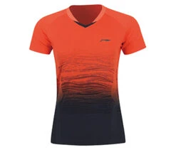 Badminton T-Shirt - China Open Orange/Black Women