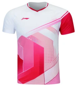 Badminton T-shirt - National White E