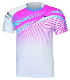 Badminton T-shirt - String White/Pink