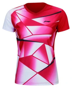 Li-Ning Badminton T-shirt - Mirror Red Women XXL