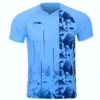 Badminton T-shirt - Flakes Light Blue/Blue UNISEX