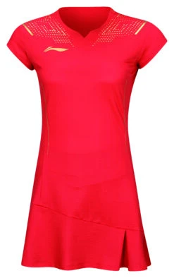 Badminton Dress - Golden Drop Red
