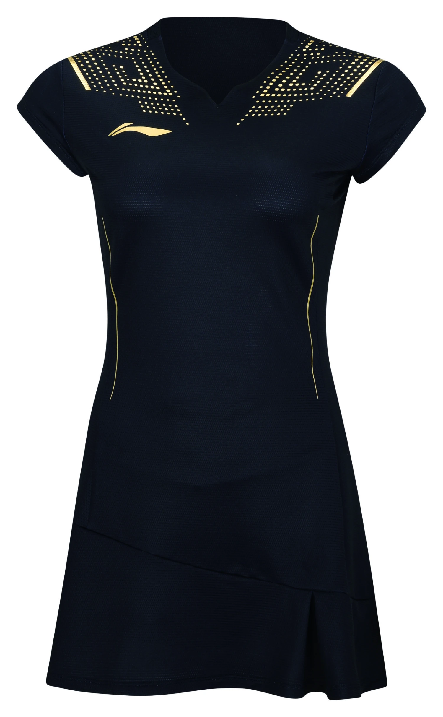 Badminton Dress - Golden Drop Black