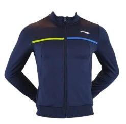Badminton Tracksuit Jacket - AIP Blue Women
