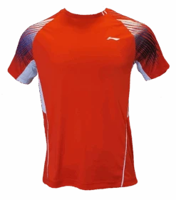 Badminton T-shirt - Club Spirit Red - UNISEX