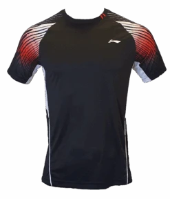 Badminton T-shirt - Club Spirit Black - UNISEX