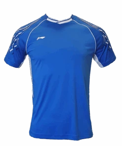 Badminton T-shirt - Club Wave Blue - UNISEX